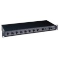 LINE/MIC MIXER w/COMPRESSOR 2- CHANNEL, 8-INPUT